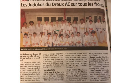 Les judokas du Dreux AC sur tous les fronts!!!!