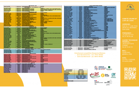 Calendrier saison 2025 2026